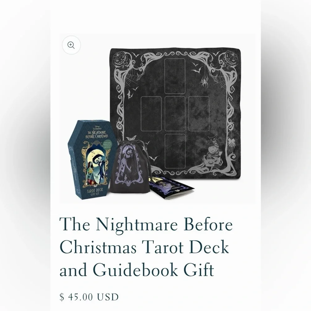 The Nightmare Before Christmas Tarot Deck and Guidebook Gift NWT